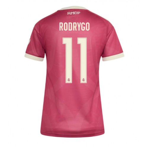 Stroje piłkarskie Real Madrid Rodrygo Goes #11 Koszulka Trzeciej dla damskie 2026-27 Krótki Rękaw